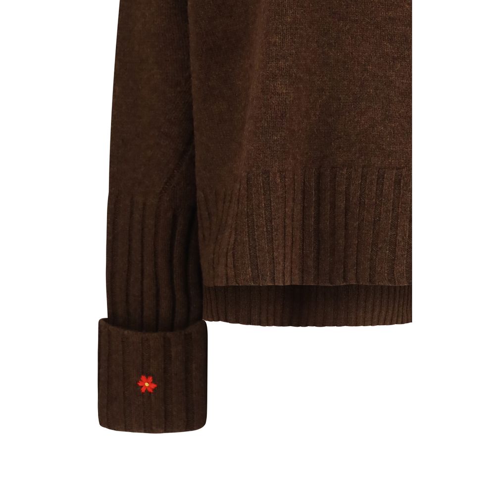 Tory Burch Brauner Wollpullover Oves Aries