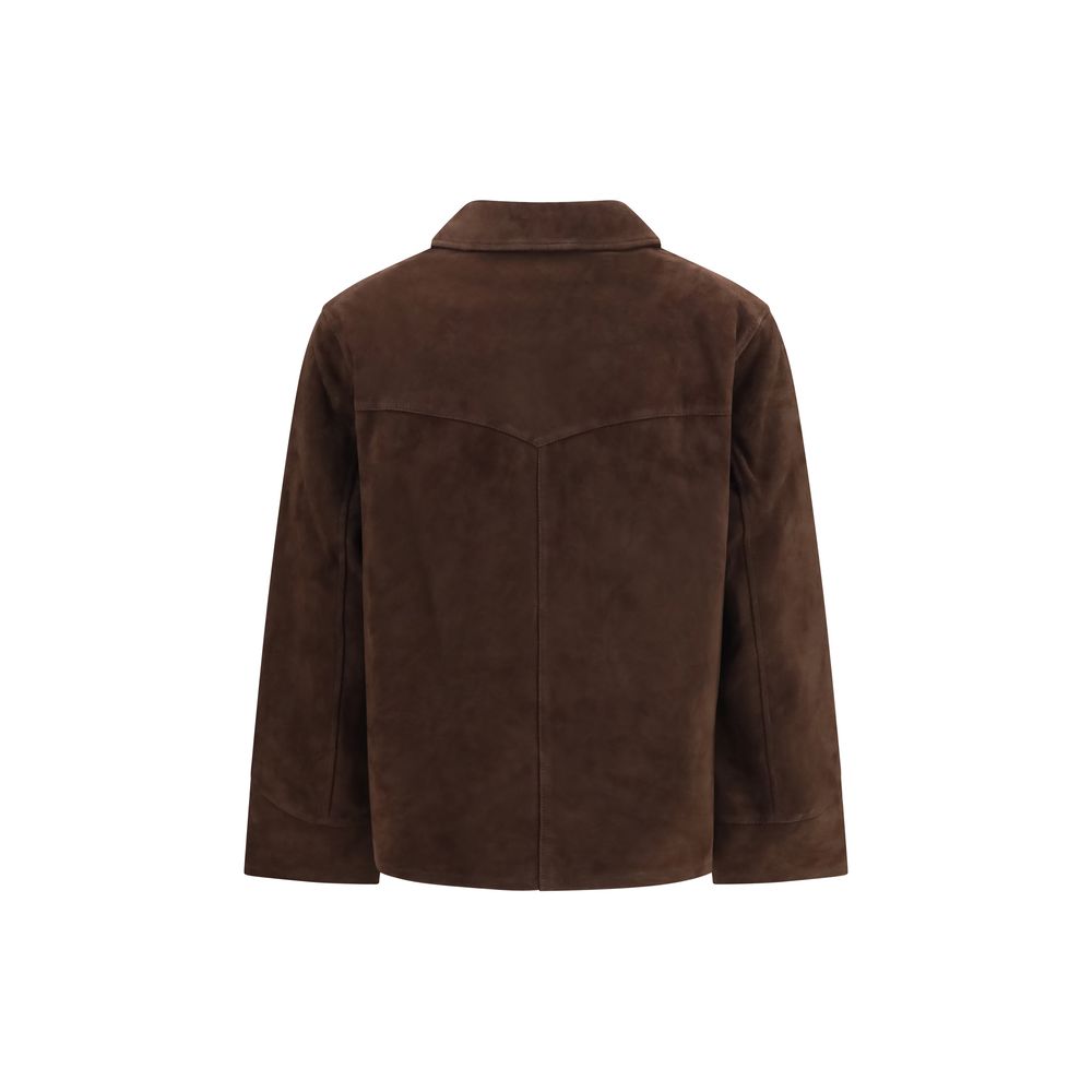 Tory Burch Braune Ziegenlederjacke