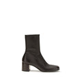 Prada Braune Lammfell-Knöchelstiefel Ovis Aries Aries