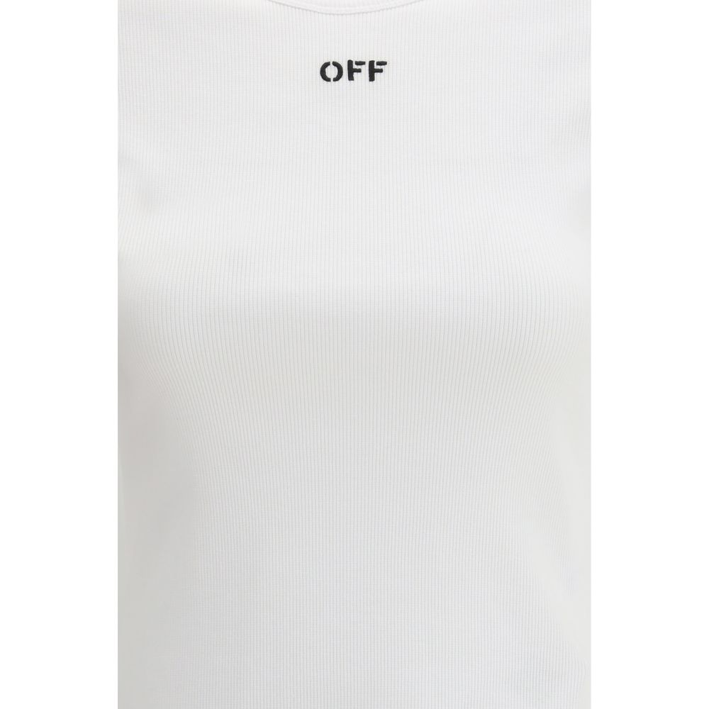 Off-White Weißes Baumwoll-T-Shirt