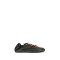 Prada Schwarze Lammleder Ovis Aries Aries Sportschuhe