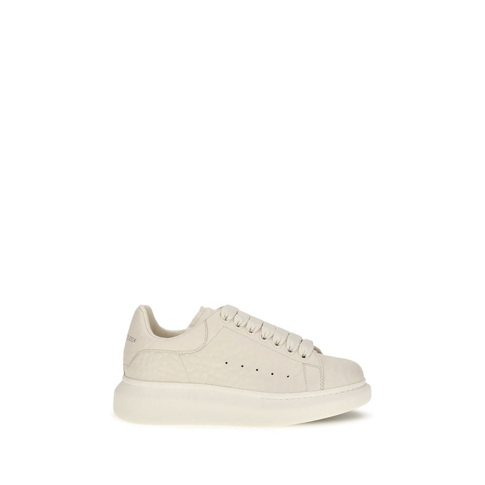 Alexander McQueen Weiße Kalbsleder Bos Taurus Chunky Sneaker
