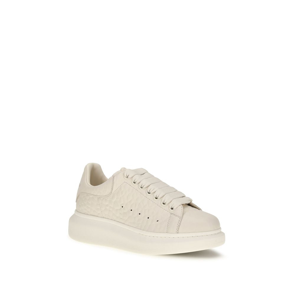 Alexander McQueen Weiße Kalbsleder Bos Taurus Chunky Sneaker