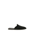 Dolce & Gabbana Schwarze Bos Taurus Kalbsleder-Mules