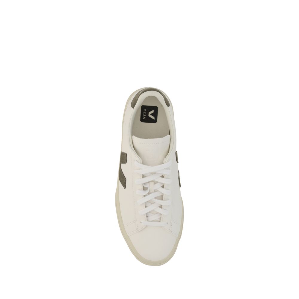 Veja Weiße Low-Top-Sneaker aus Kalbsleder Bos Taurus
