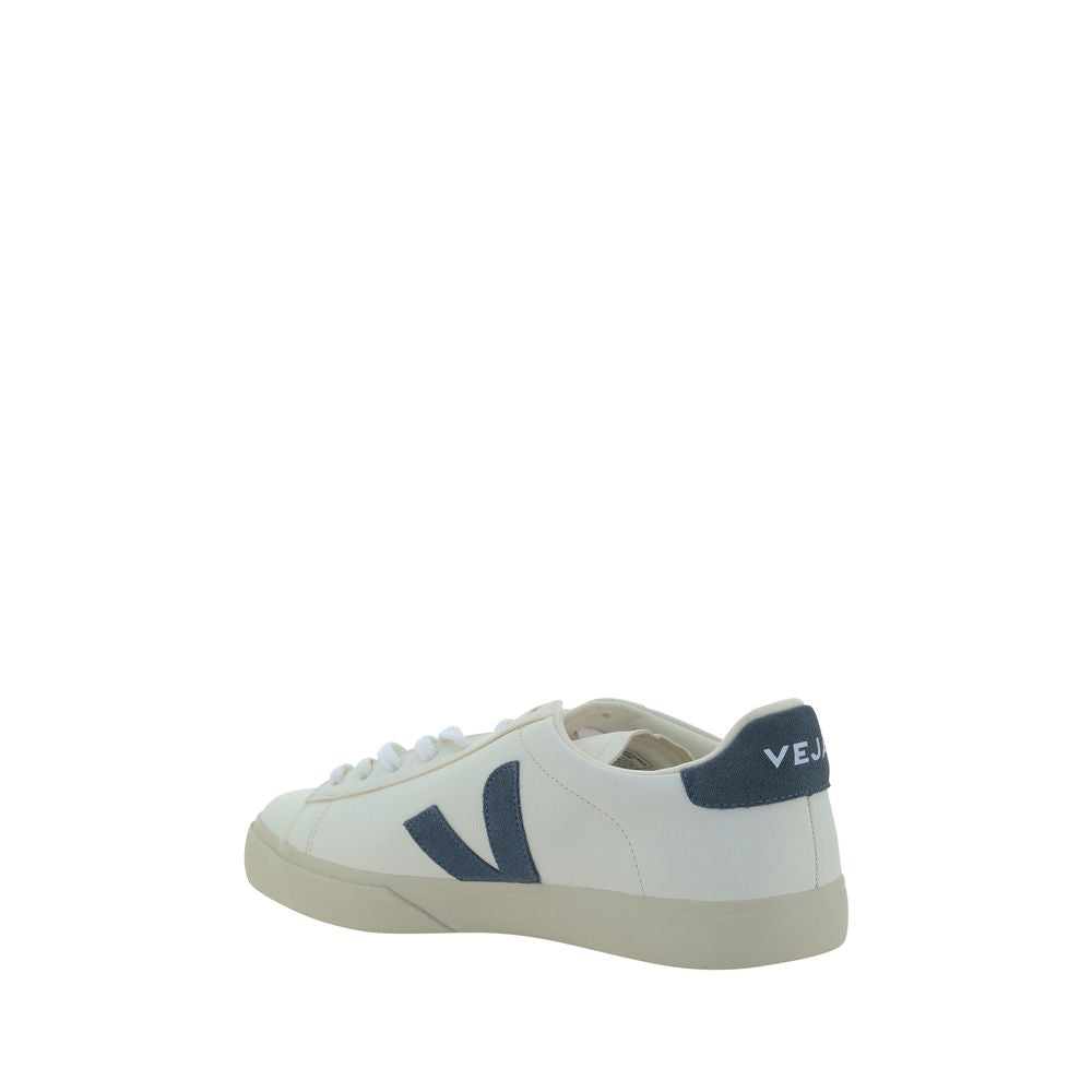 Veja Weiße Bos Taurus Kalbsleder Athletic Sneaker