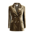 P.A.R.O.S.H. Brauner Viskose-Blazer