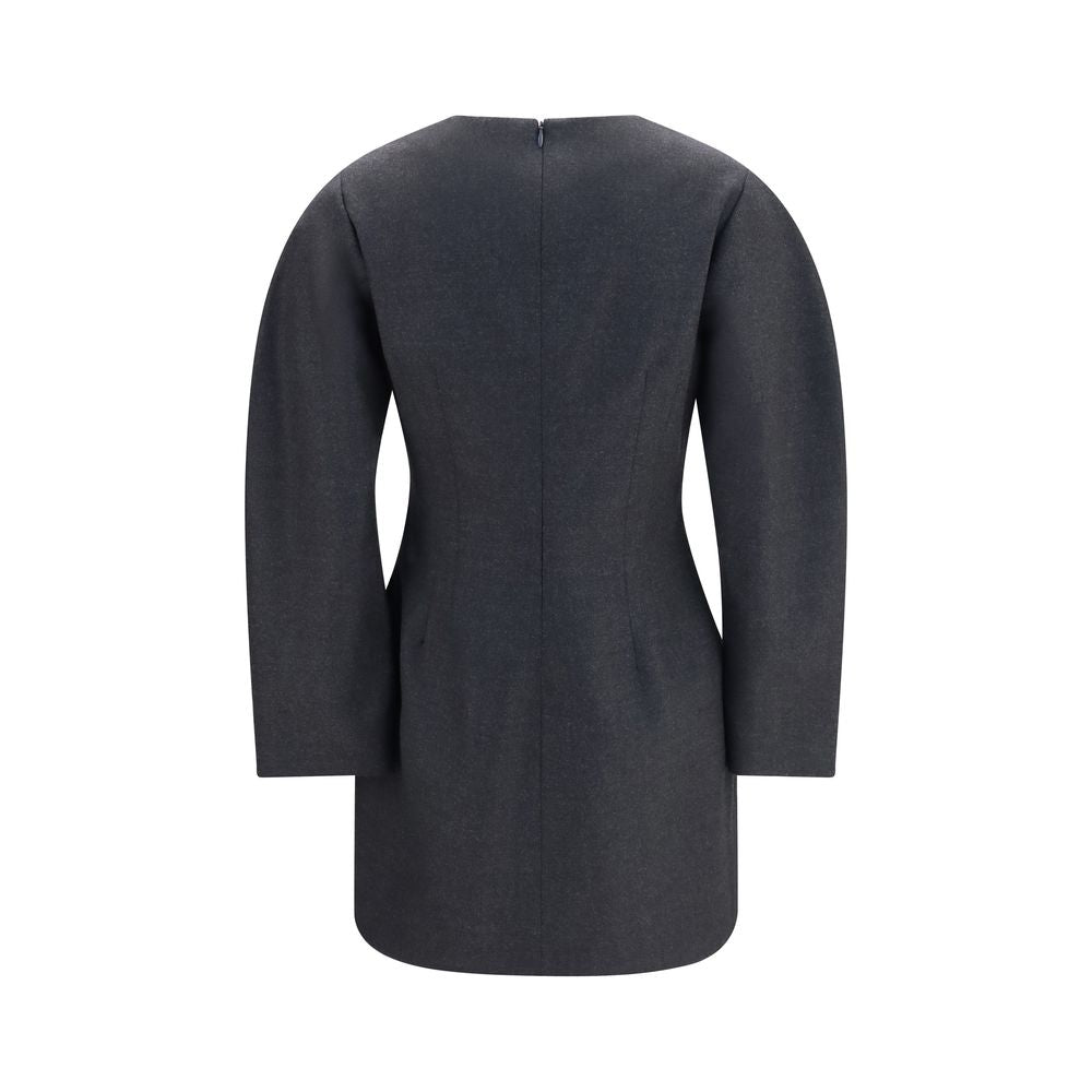 P.A.R.O.S.H. Graues Wollkleid Oves Aries Casual