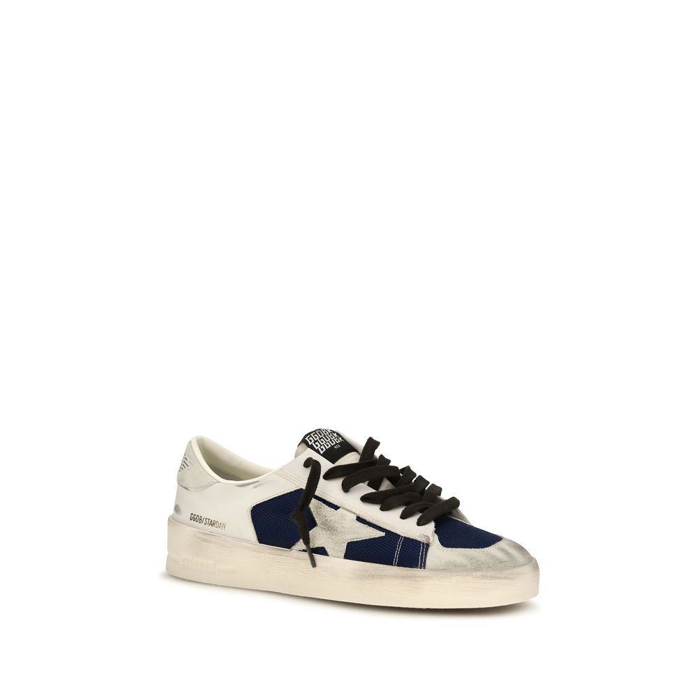 Golden Goose Graue Bos Taurus Kalbsleder Low-Top-Sneaker