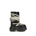Rick Owens Schwarze Schnürstiefel aus Kalbsleder Bos Taurus