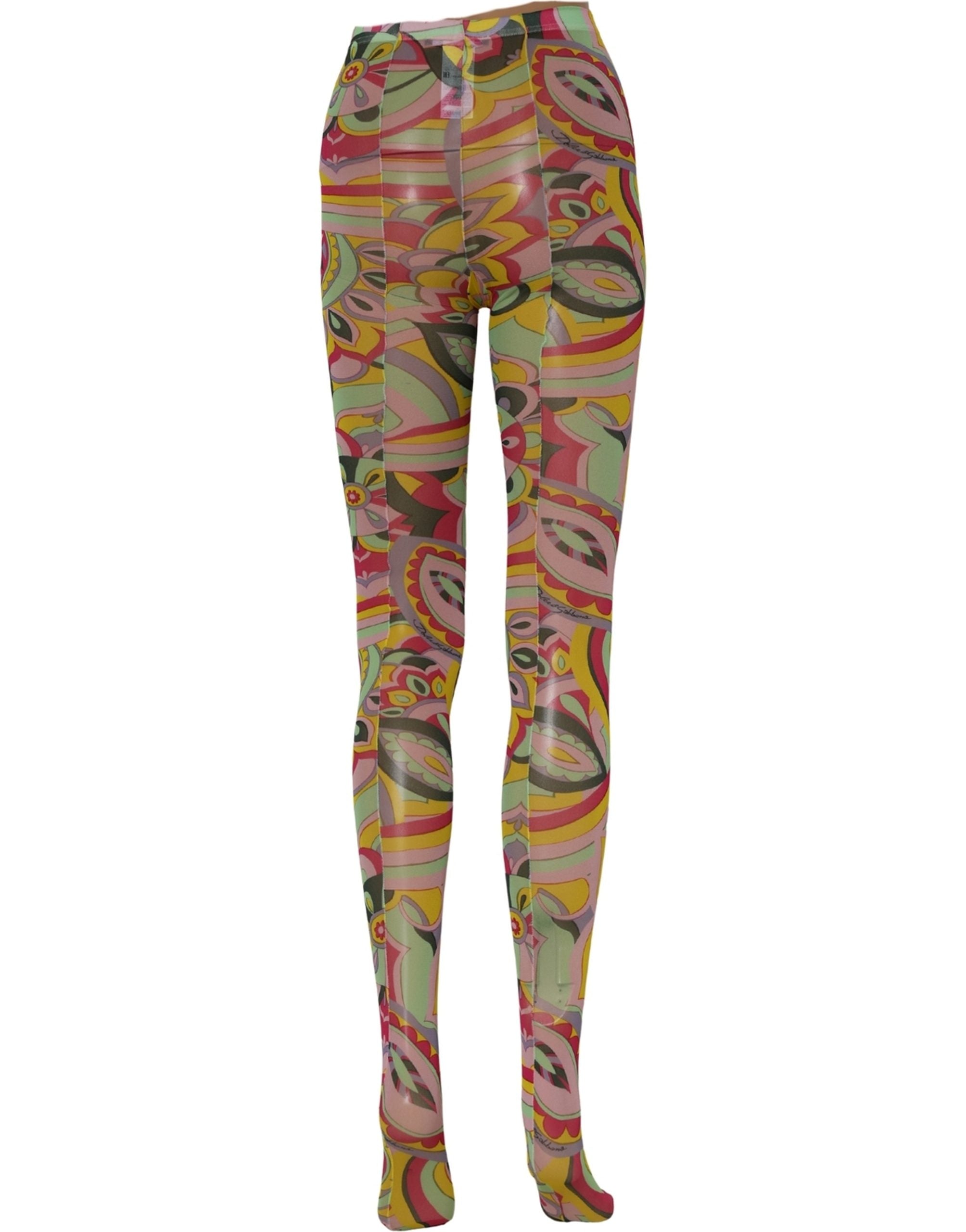 Dolce & Gabbana Strumpfhose mit mehrfarbigem Blumenprint
