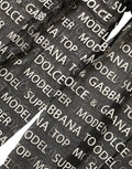 Dolce & Gabbana Strumpfhose mit durchgehendem Schwarz-Weiß-Druck, Stretch