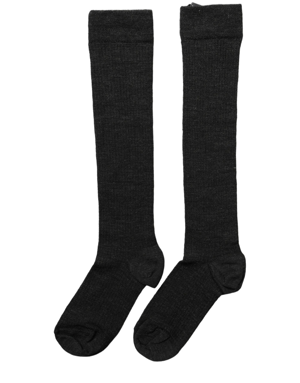 Dolce & Gabbana Schwarze Wolle stricken Kalb lange Frauen Accessoire Socken