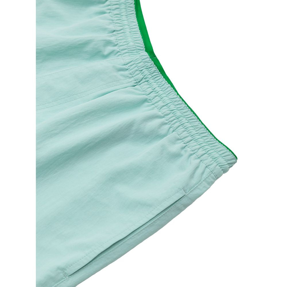 Bottega Veneta Bade-Shorts aus türkisfarbenem Polyamid