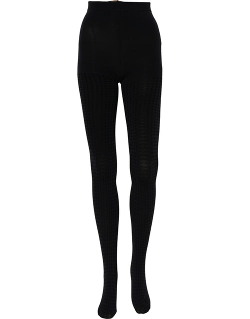 Dolce & Gabbana Schwarze Strumpfhose aus Nylon