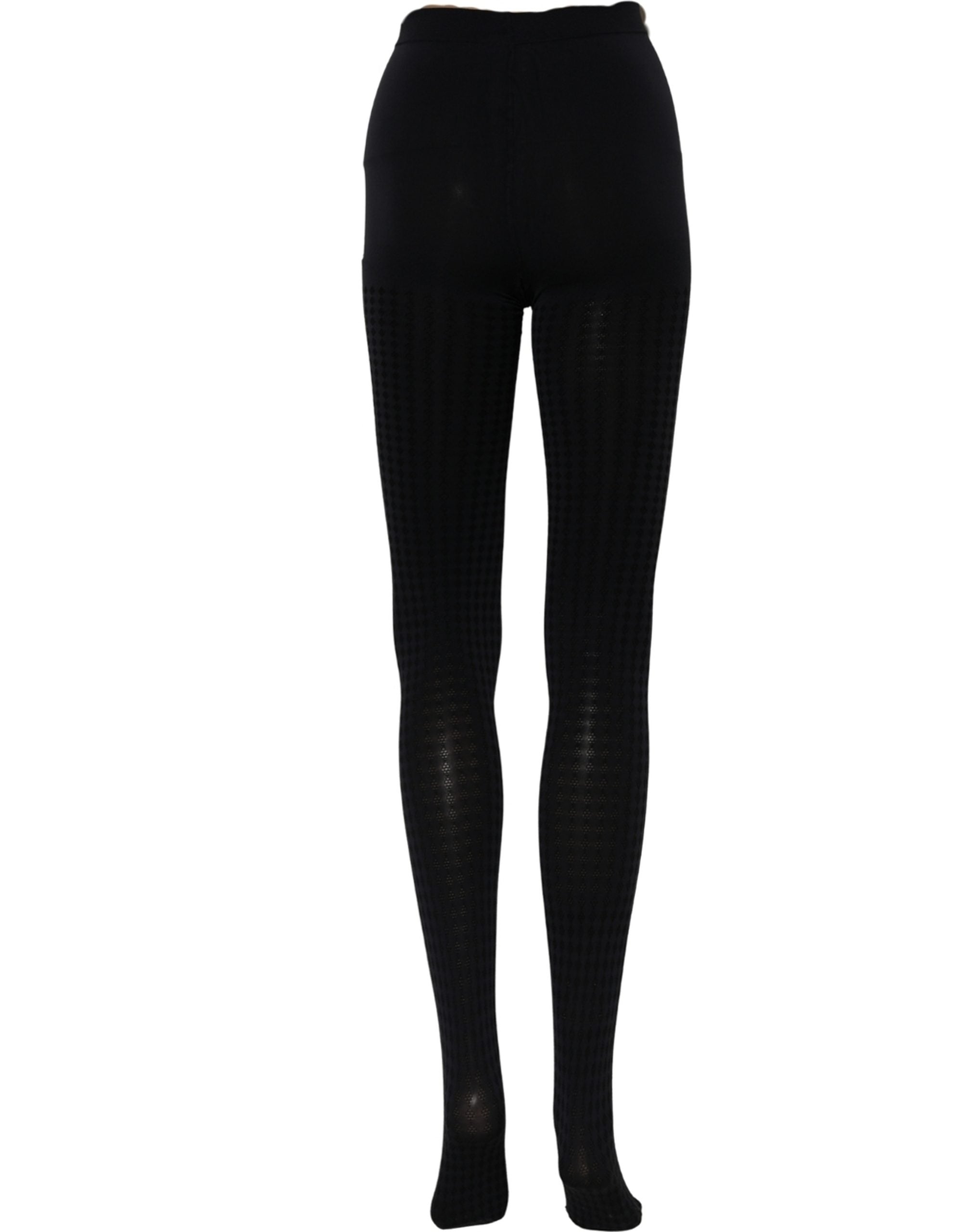 Dolce & Gabbana Schwarze Strumpfhose aus Nylon