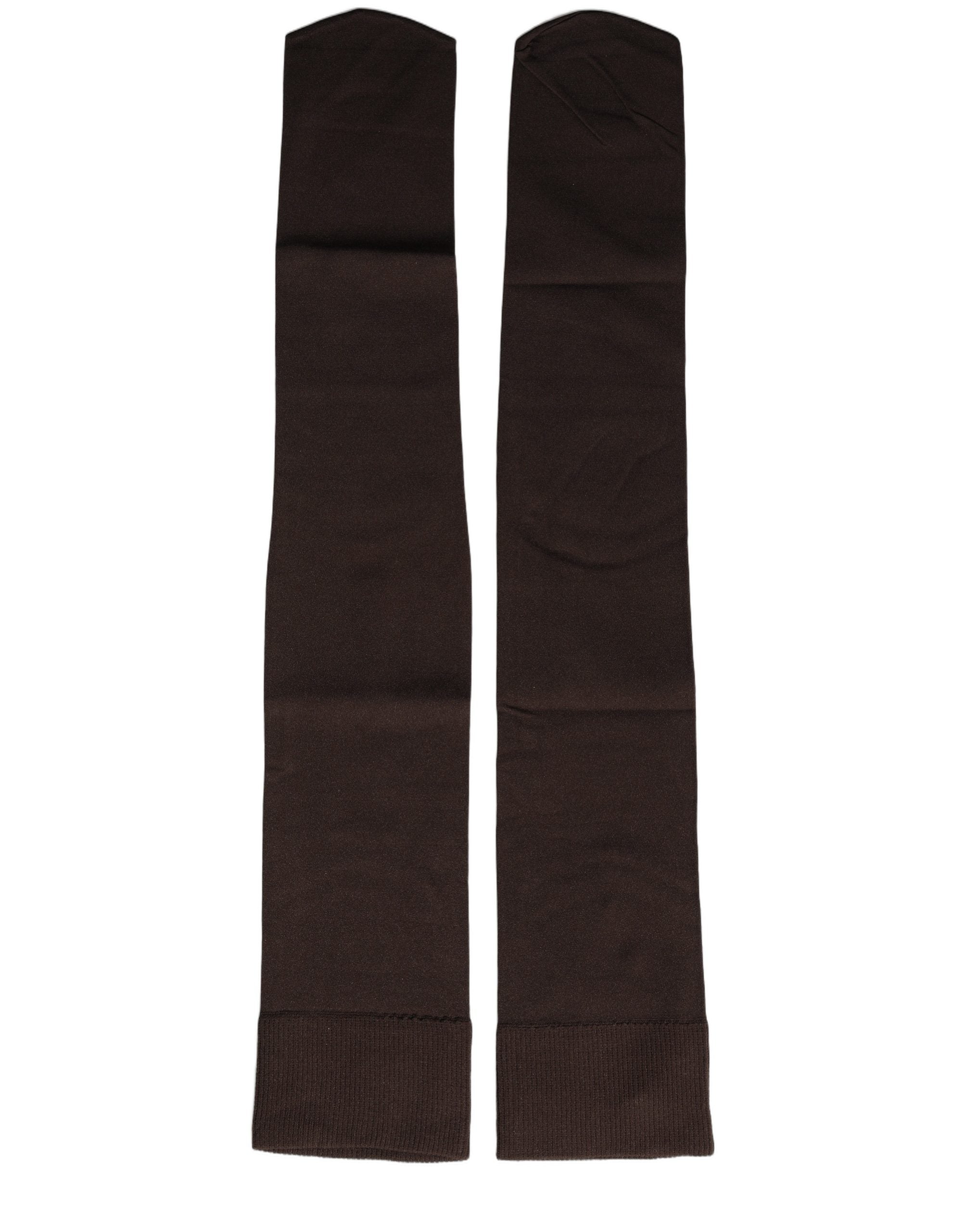 Dolce & Gabbana Braune Kniestrümpfe aus Nylon für Damen