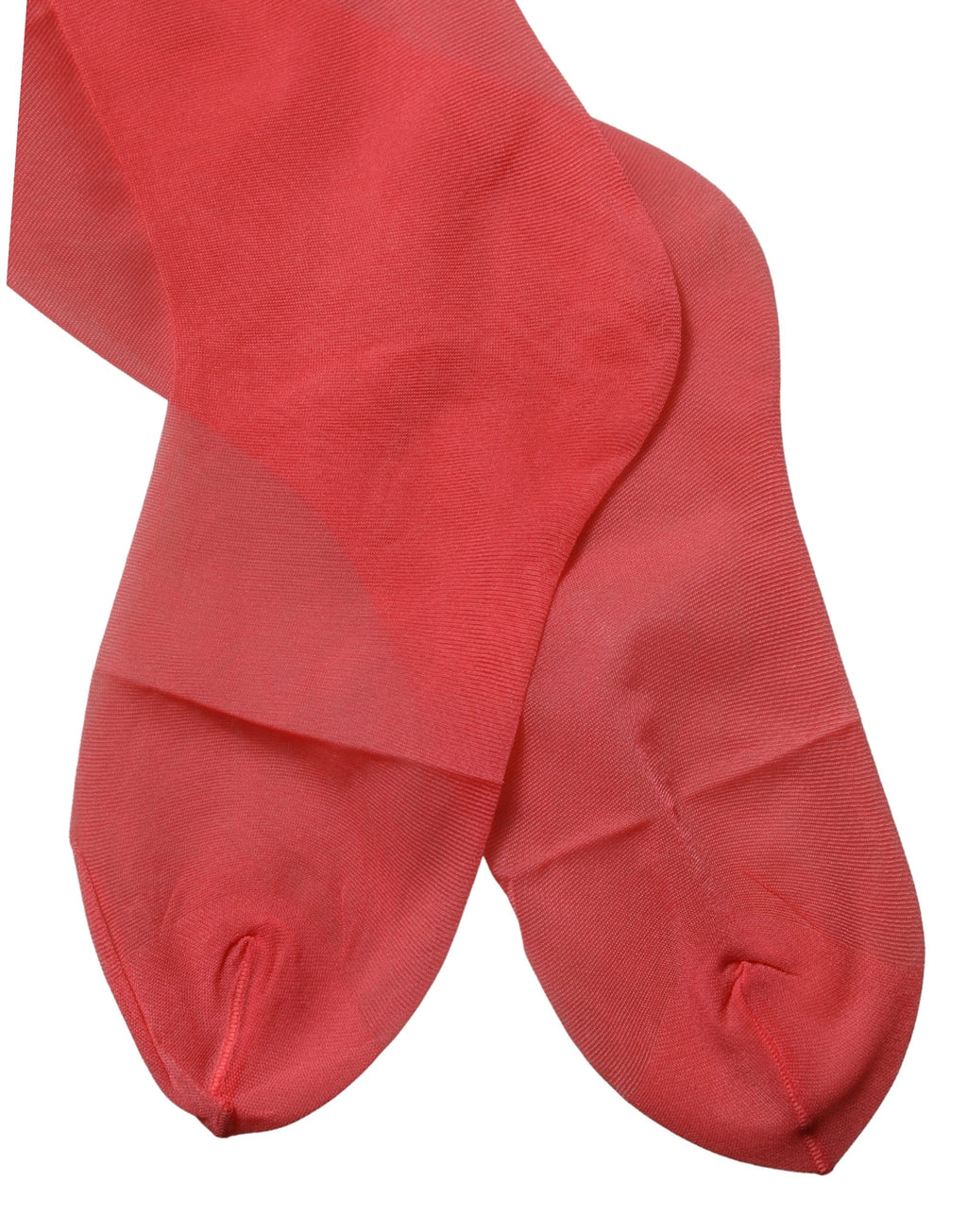 Dolce & Gabbana Rote Netzstrümpfe aus Nylon, transparent, für Wadenlänge