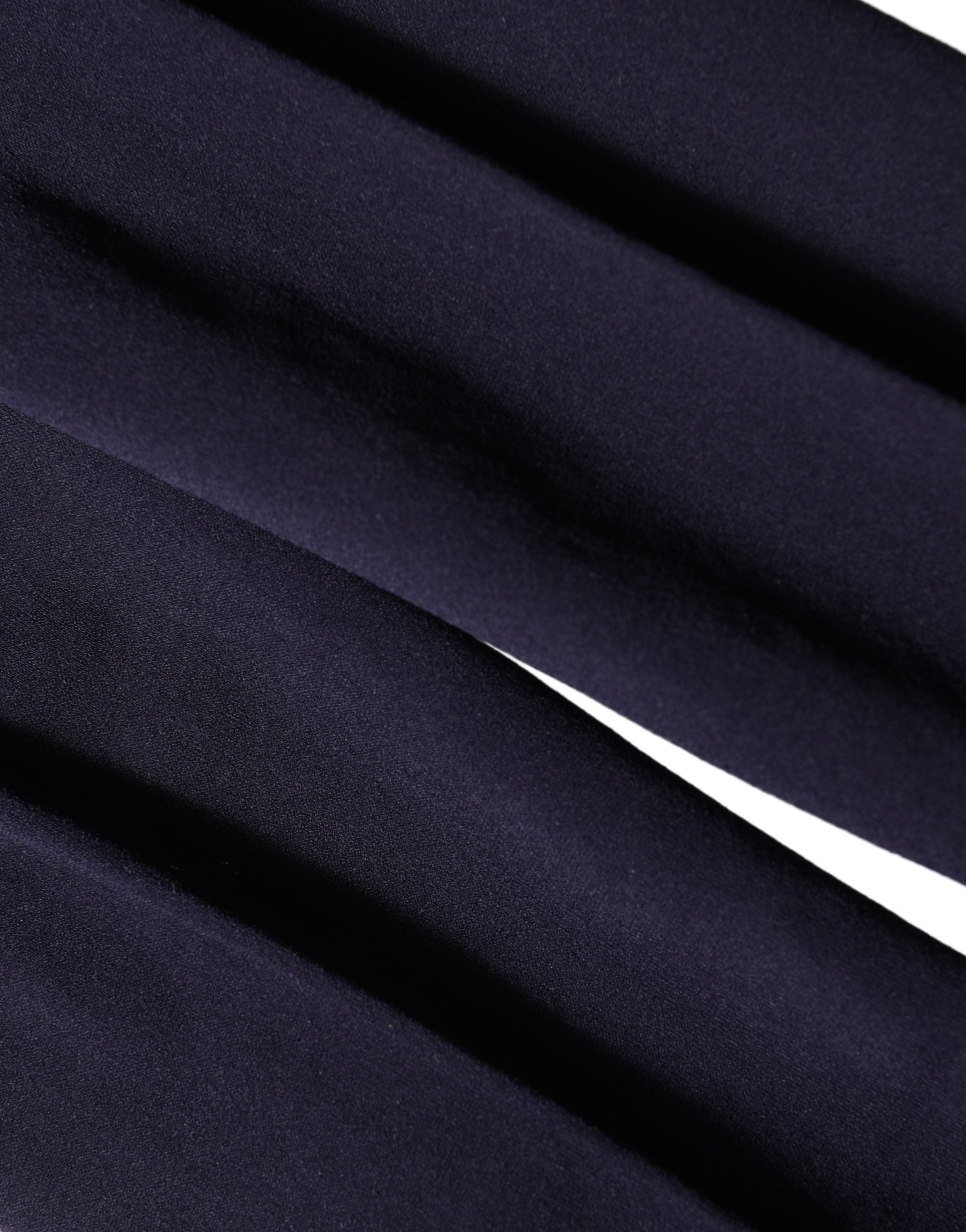 Dolce & Gabbana Dunkelblaue Nylon Netzstrümpfe Söckchen