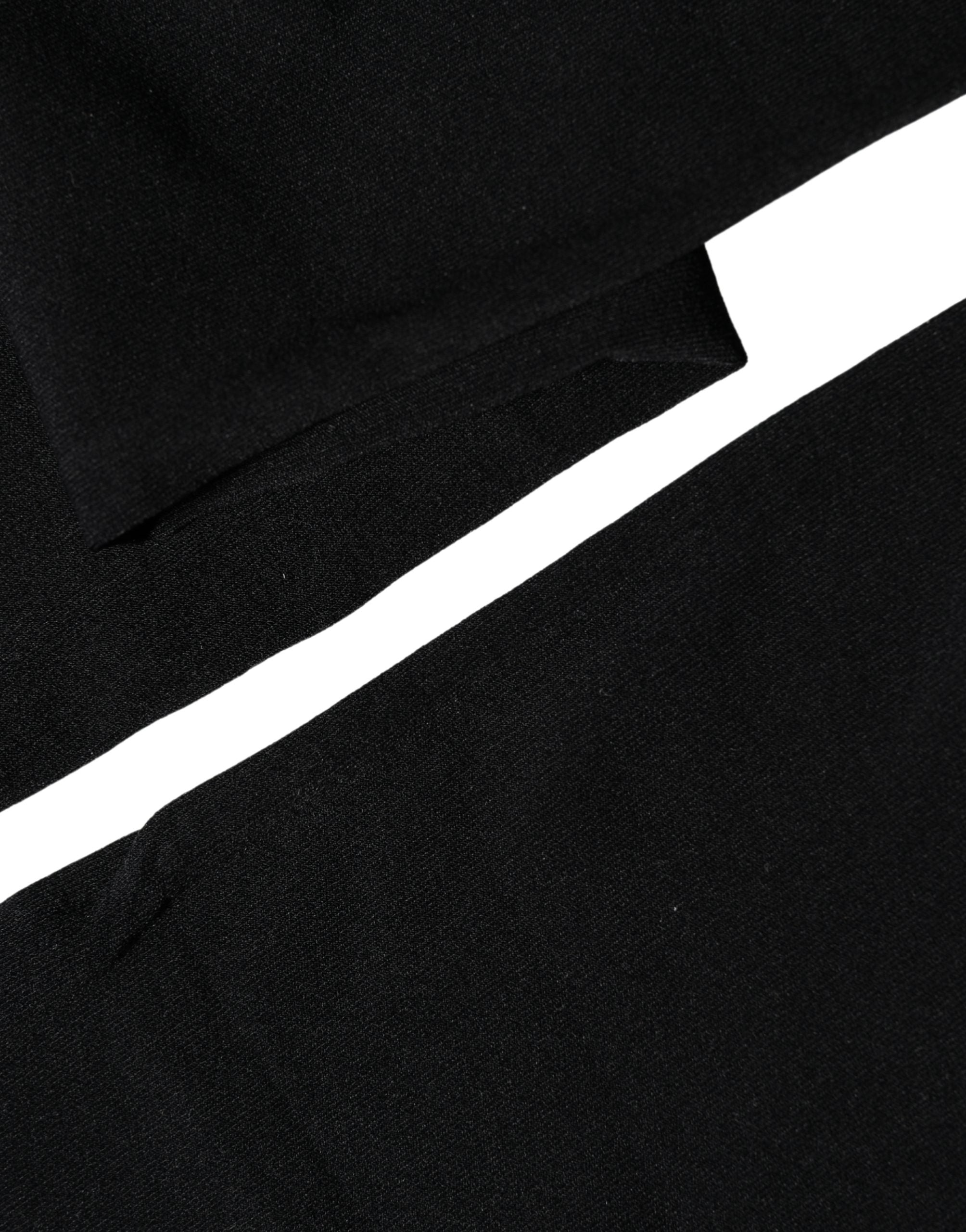 Dolce & Gabbana Schwarze Kniestrümpfe aus 100 % Nylon