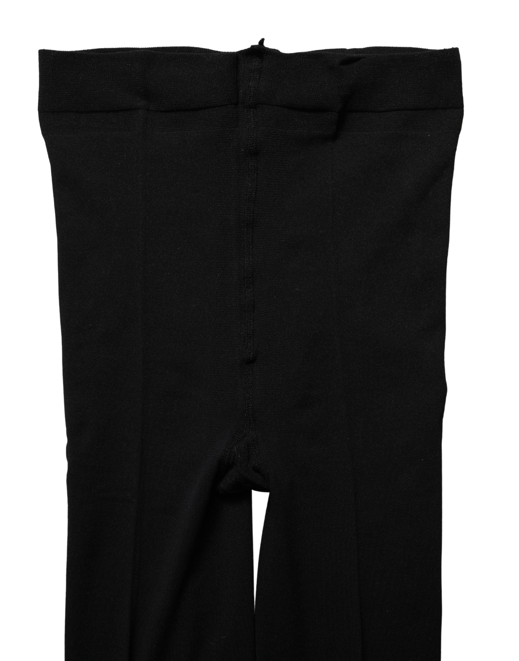 Dolce & Gabbana Schwarze Nylon-Feinstrumpfhose Söckchen
