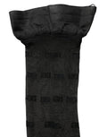 Dolce & Gabbana Schwarze transparente Strumpfhose mit Logo-Monogramm