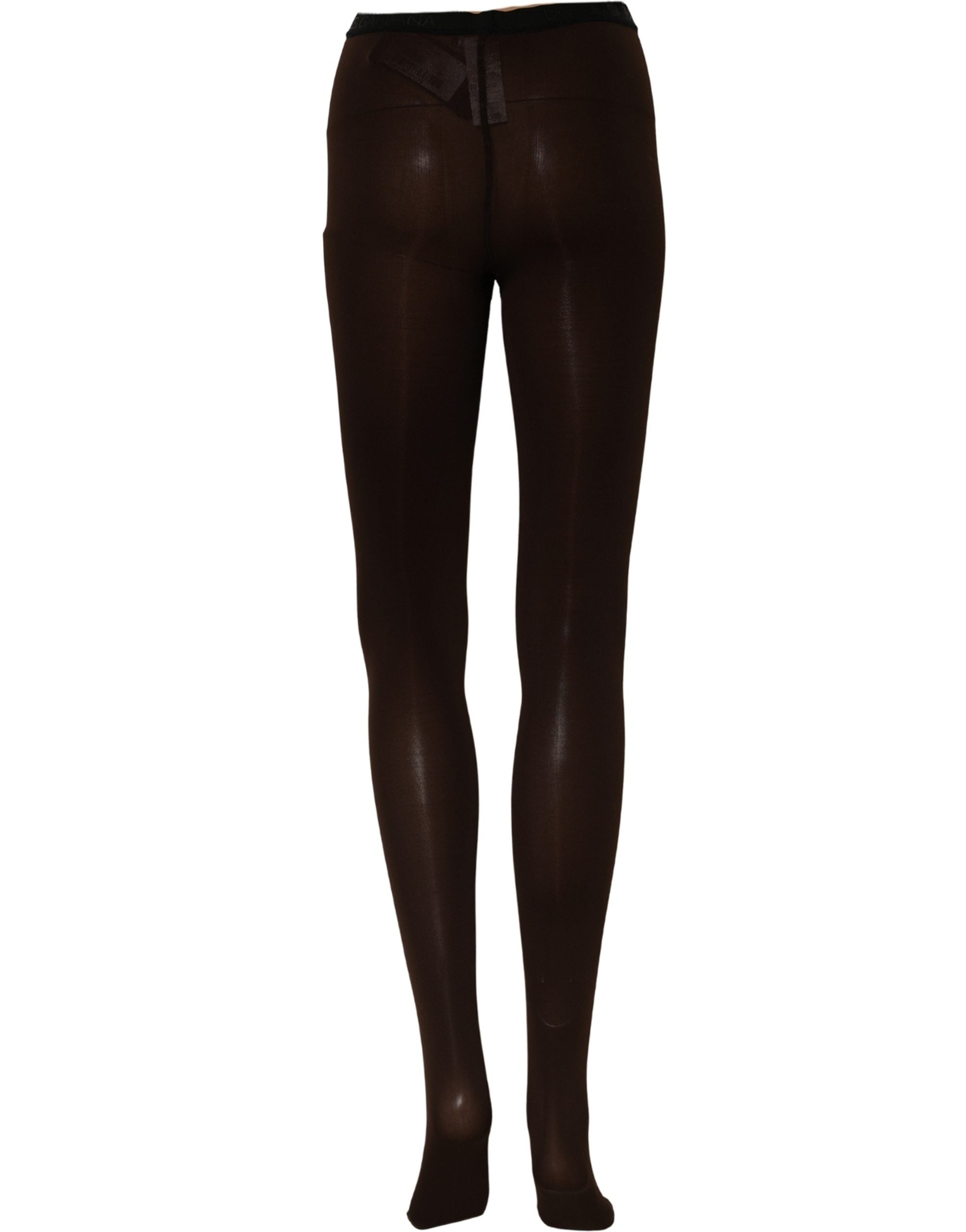 Dolce & Gabbana Braune Nylonstrumpfhose Söckchen