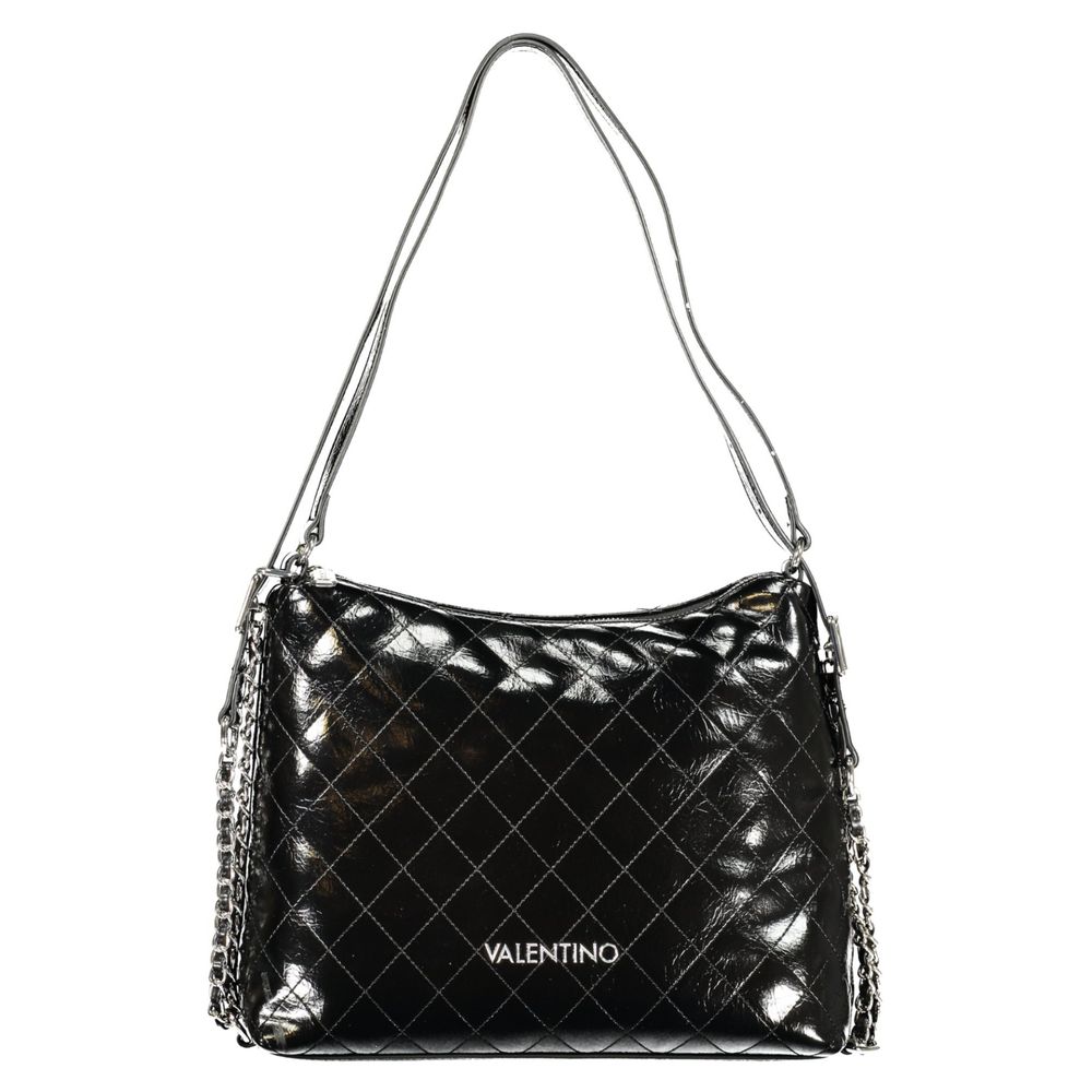 Mario Valentino Nero Polyurethane Damenhandtasche