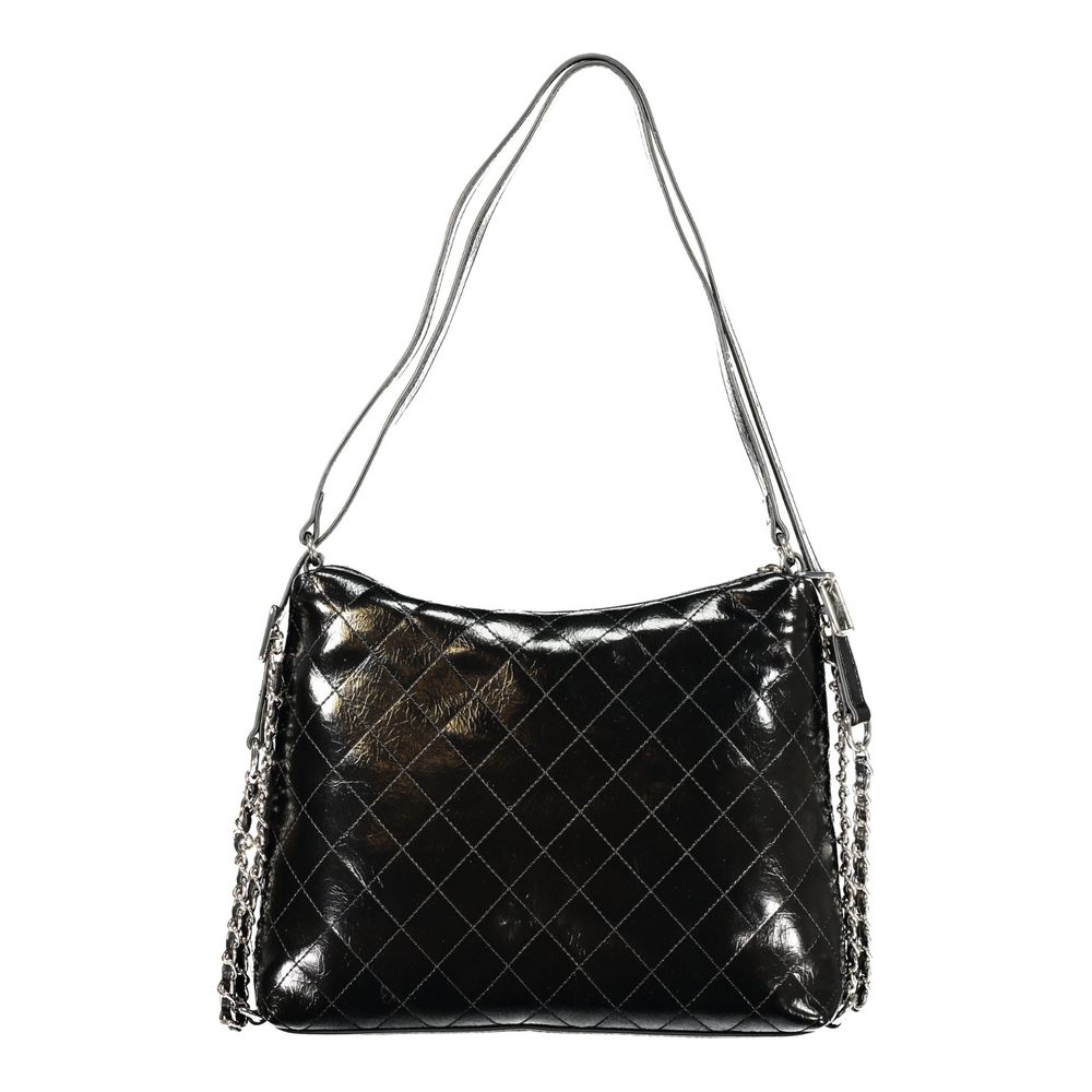 Mario Valentino Nero Polyurethane Damenhandtasche