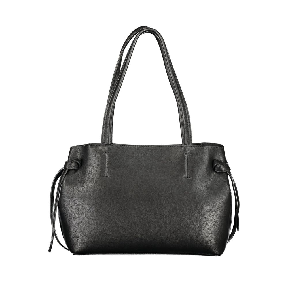 Mario Valentino Nero Polyurethane Damenhandtasche