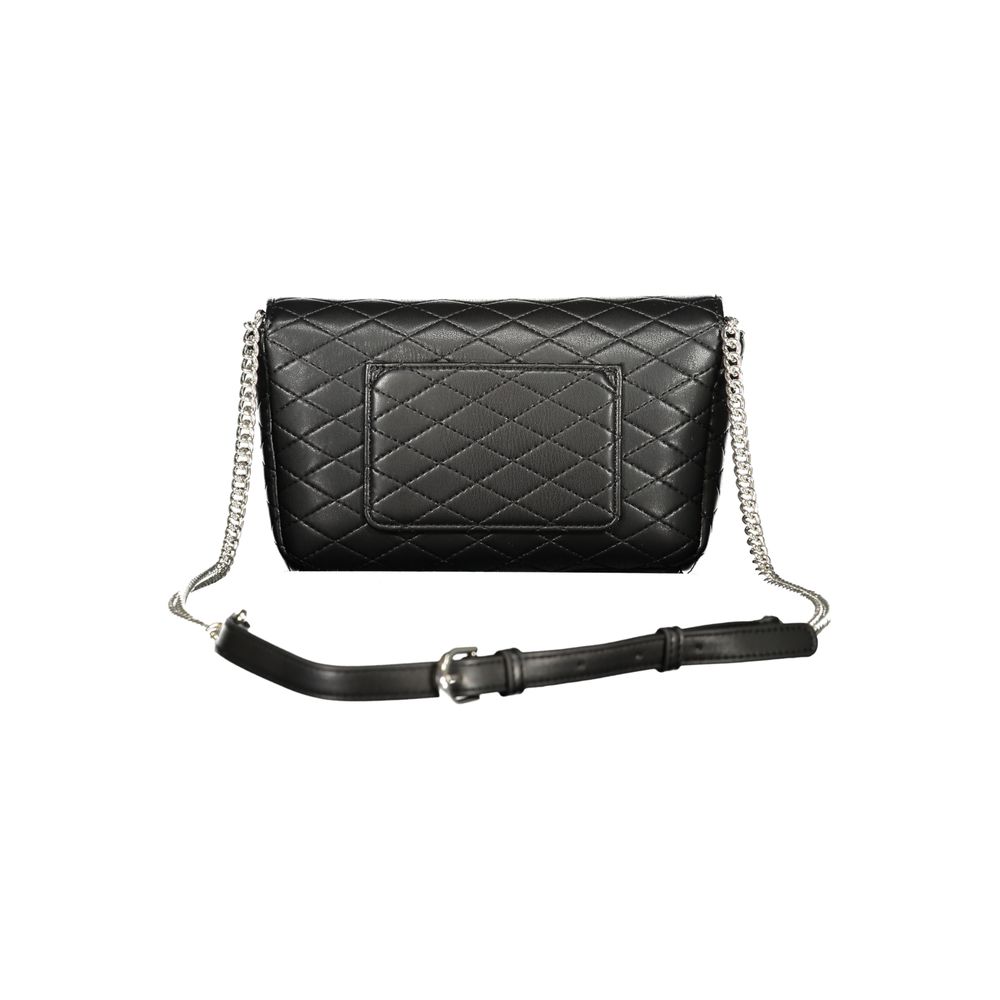 Mario Valentino Nero Polyurethane Damenhandtasche