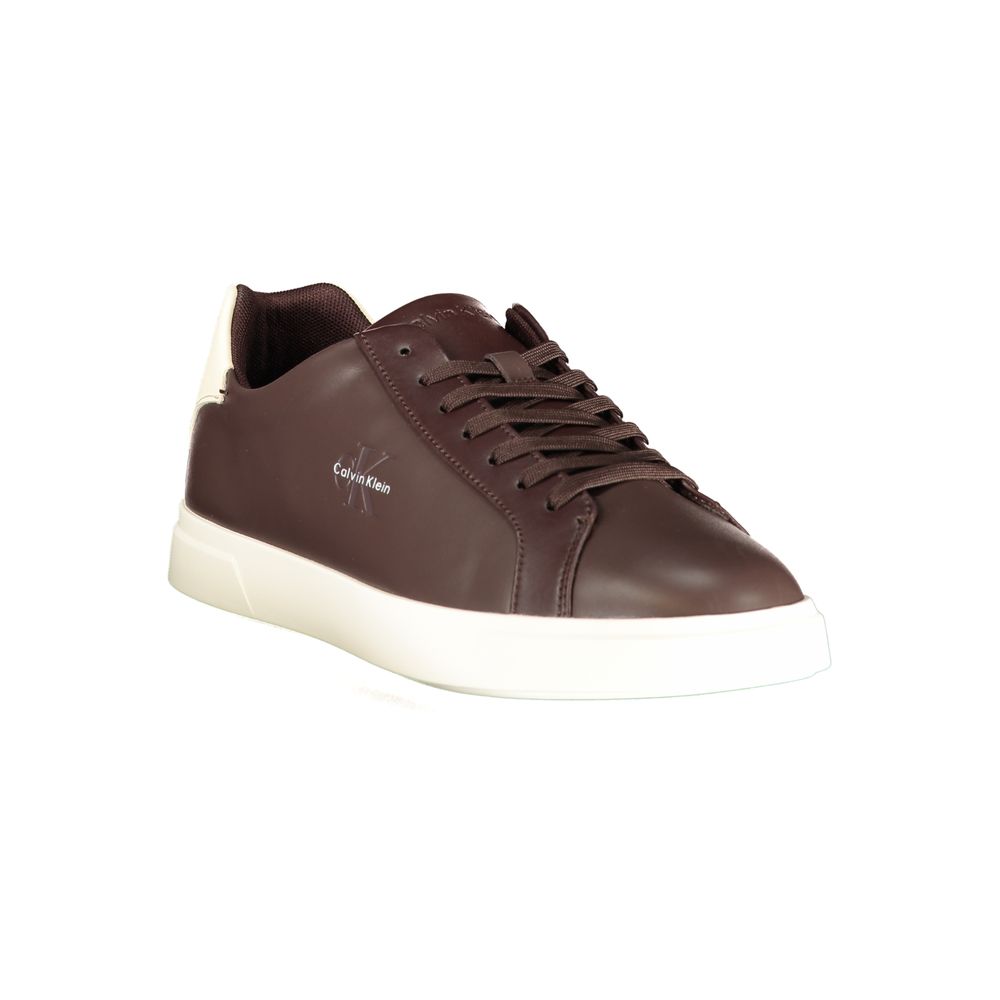 Calvin Klein Herren-Sneaker aus braunem Polyurethan