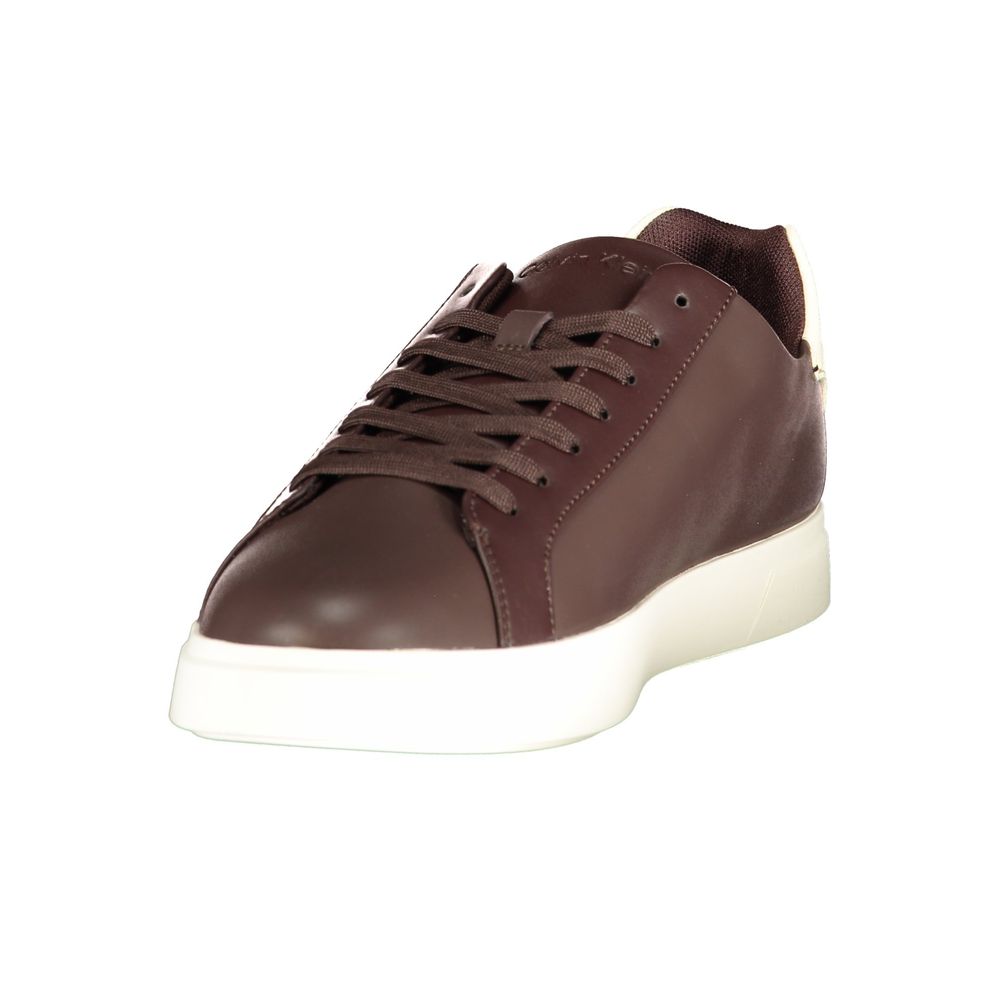 Calvin Klein Herren-Sneaker aus braunem Polyurethan