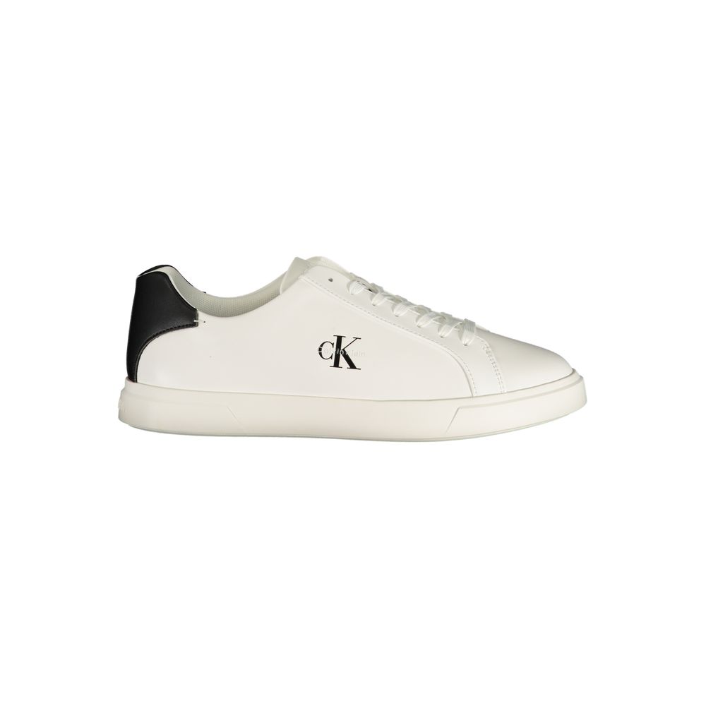 Calvin Klein Herren-Sneaker aus weißem Polyurethan