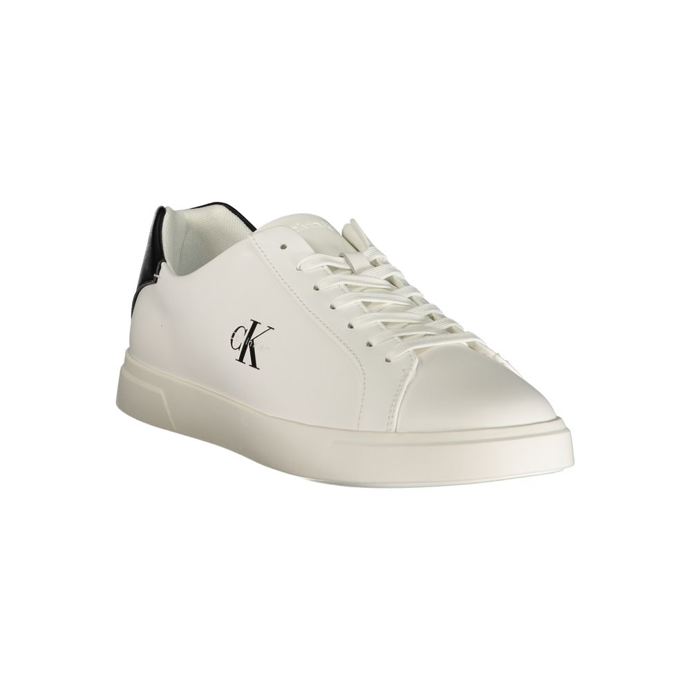 Calvin Klein Herren-Sneaker aus weißem Polyurethan