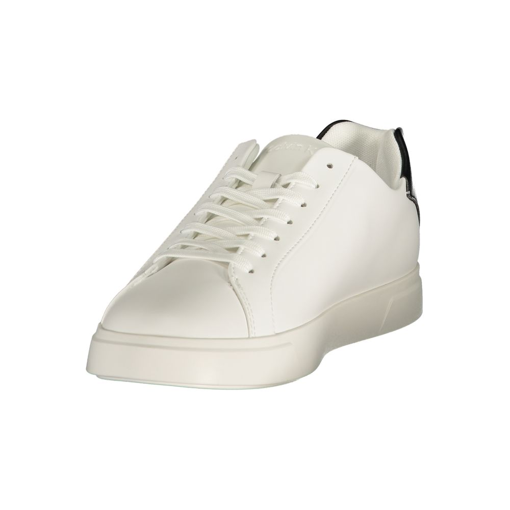 Calvin Klein Herren-Sneaker aus weißem Polyurethan