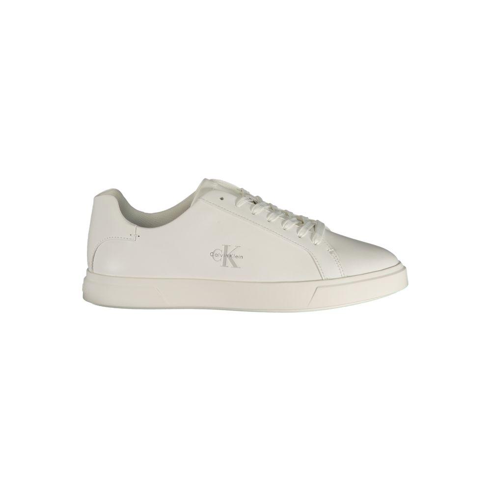 Calvin Klein Weiße Sneaker aus Polyester