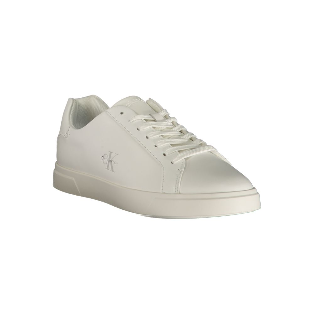 Calvin Klein Weiße Sneaker aus Polyester