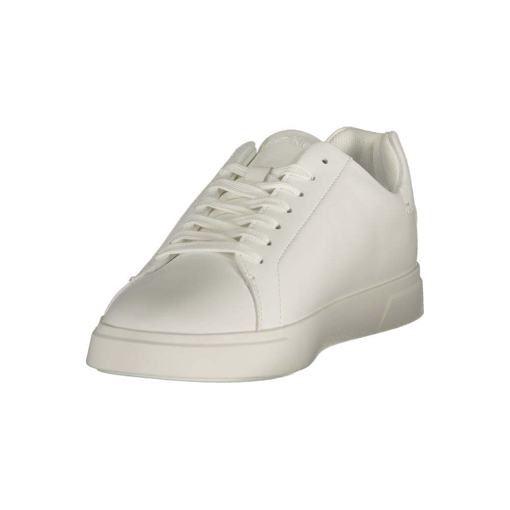 Calvin Klein Weiße Sneaker aus Polyester