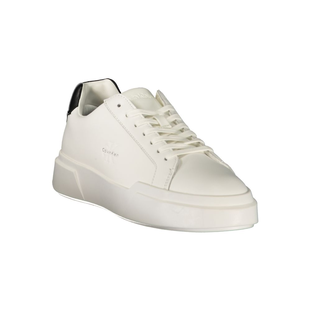 Calvin Klein Sneaker aus weißem Polyester