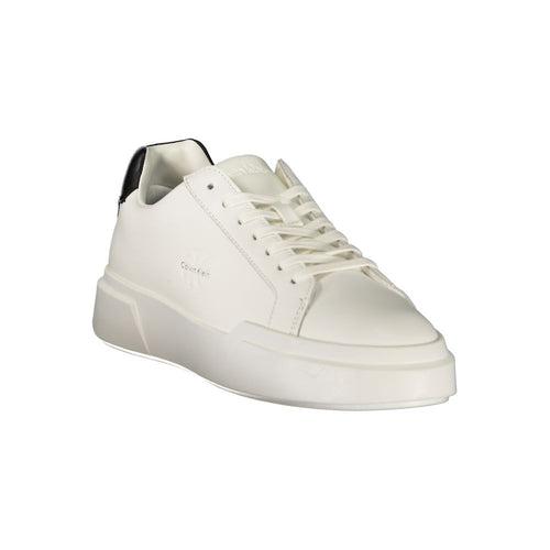 Calvin Klein Sneaker aus weißem Polyester