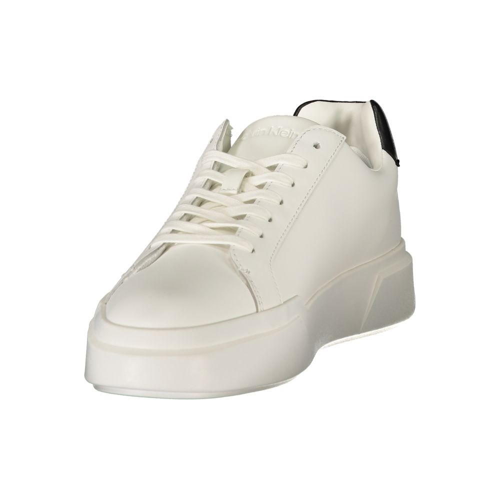 Calvin Klein Sneaker aus weißem Polyester