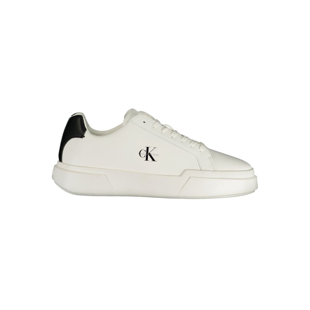Calvin Klein Weiße Sneaker aus Polyester
