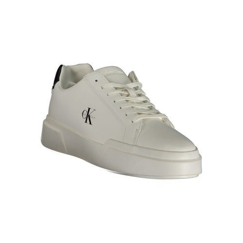 Calvin Klein Weiße Sneaker aus Polyester