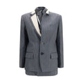 Sacai Graue Lammwolljacke Oves Aries