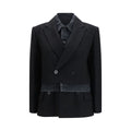 Sacai Schwarze Oves Aries Wolljacke