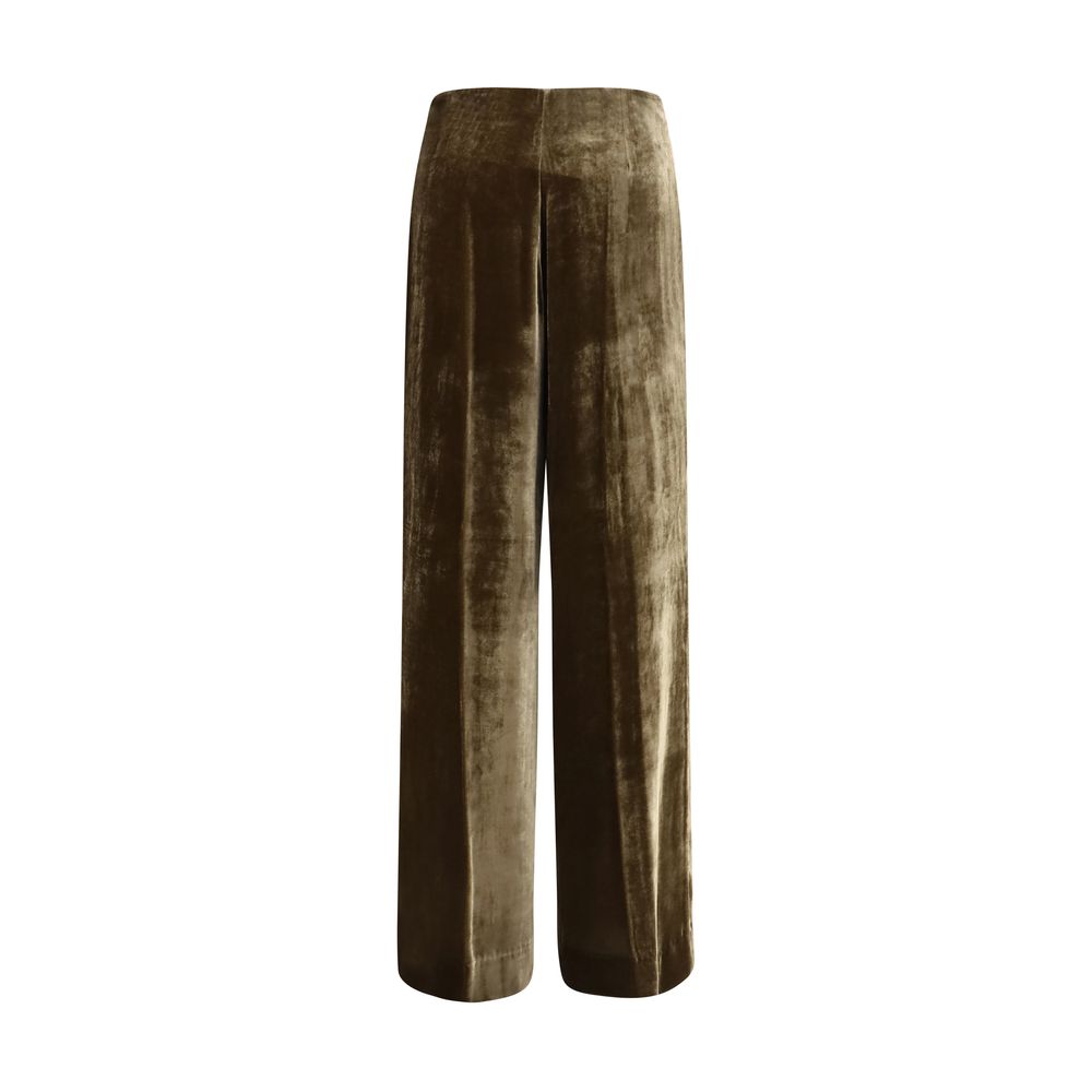 P.A.R.O.S.H. Braune Viskose-Freizeithose