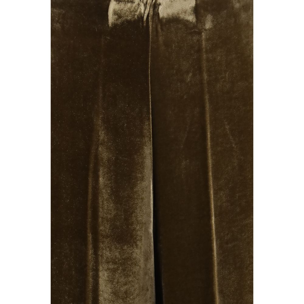 P.A.R.O.S.H. Braune Viskose-Freizeithose