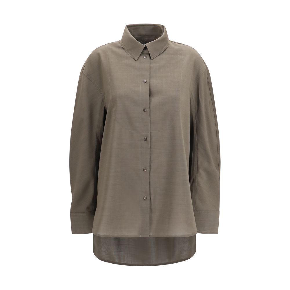Jacquemus Graues Baumwollhemd