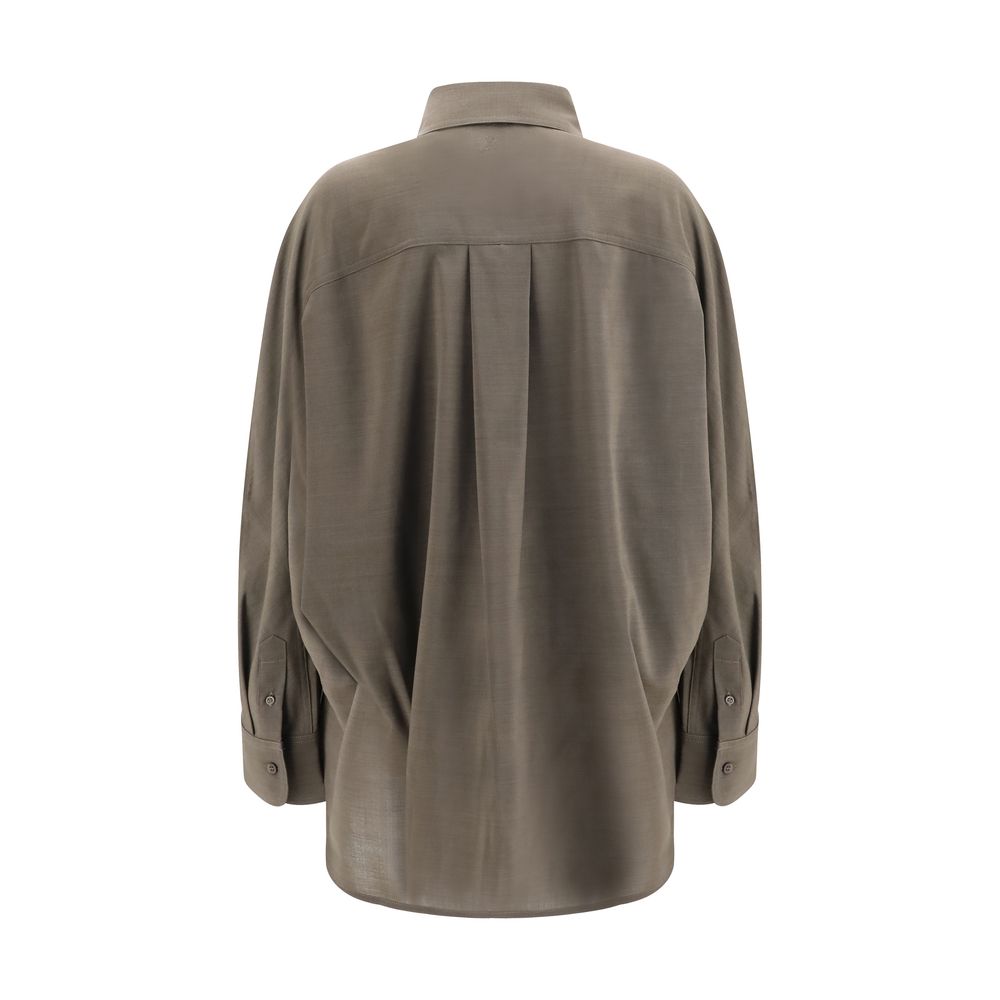 Jacquemus Graues Baumwollhemd